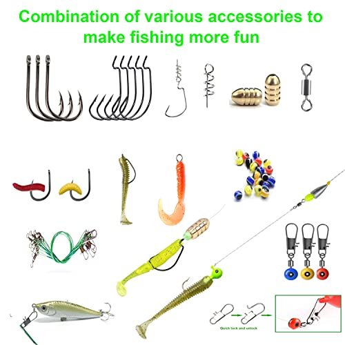 437-Piece Fishing Lures Kit for Freshwater & Saltwater