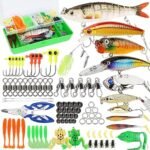 92-Piece Bass Fishing Tackle Box Kit with Lures
