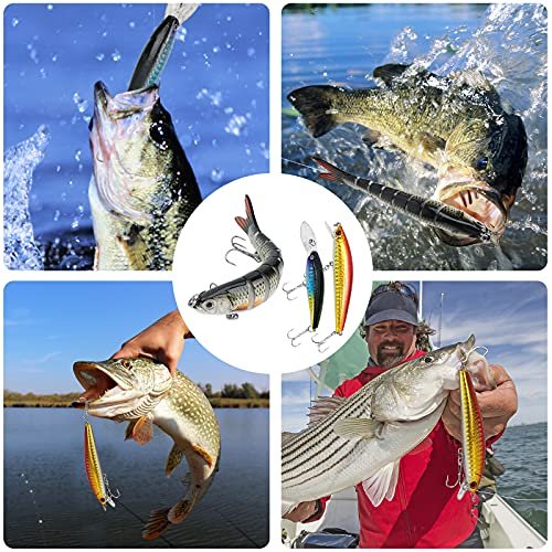 92-Piece Bass Fishing Tackle Box Kit with Lures