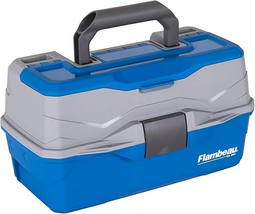 Flambeau 2-Tray Tackle Box - Blue/Gray Classic Design