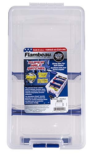 Flambeau 4510 Soft Bait Organizer - Clear, Customizable Storage