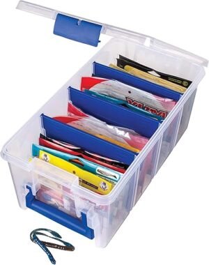 Flambeau 4510 Soft Bait Organizer - Clear, Customizable Storage