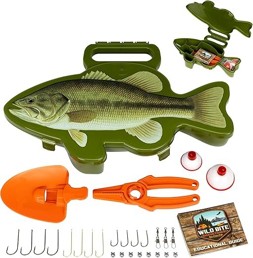 Flambeau Wild Bite Fishing Tackle Box Kit for Beginners