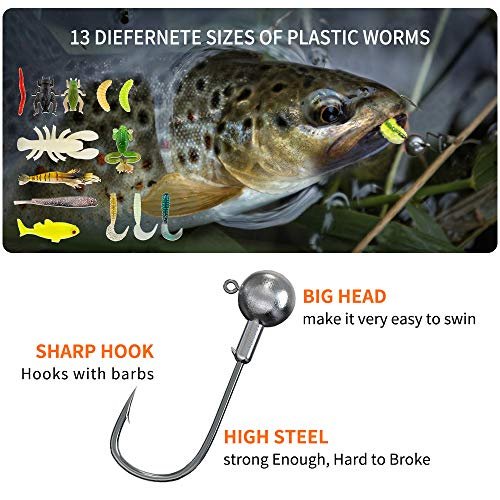 GOANDO 78-Piece Freshwater Fishing Lures Tackle Kit