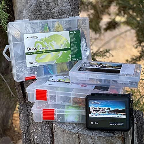 MadBite 181-Piece Freshwater Fishing Tackle Kit