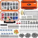 PLUSINNO 253pcs Fishing Accessories Kit for All Anglers