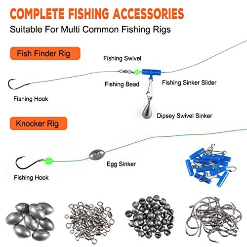 PLUSINNO 253pcs Fishing Accessories Kit for All Anglers
