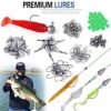 PLUSINNO 302Pcs Ultimate Fishing Lures Kit for Anglers