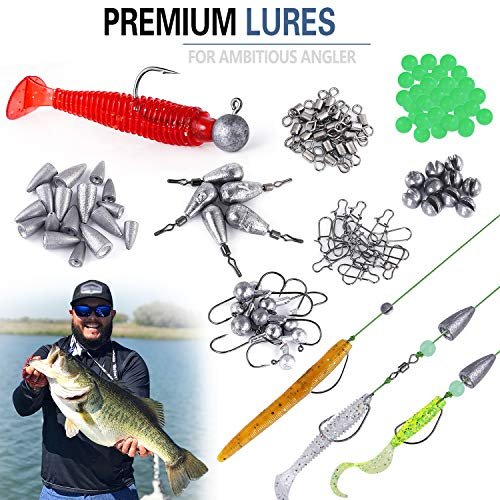 PLUSINNO 302Pcs Ultimate Fishing Lures Kit for Anglers