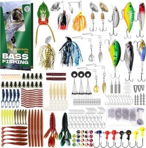 Ultimate 322-Piece Bass Fishing Lures Kit & Tackle