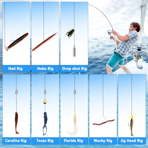 Ultimate 322-Piece Bass Fishing Lures Kit & Tackle