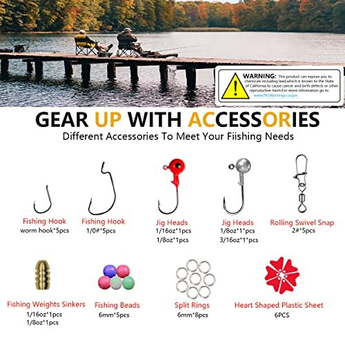 Ultimate 87Pcs Fishing Lures Kit for Bass & Trout